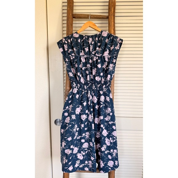 Hyacinth House Floral Print Dress V-Neck Cinched Waist Sleeveless Size XXS - Picture 2 of 3